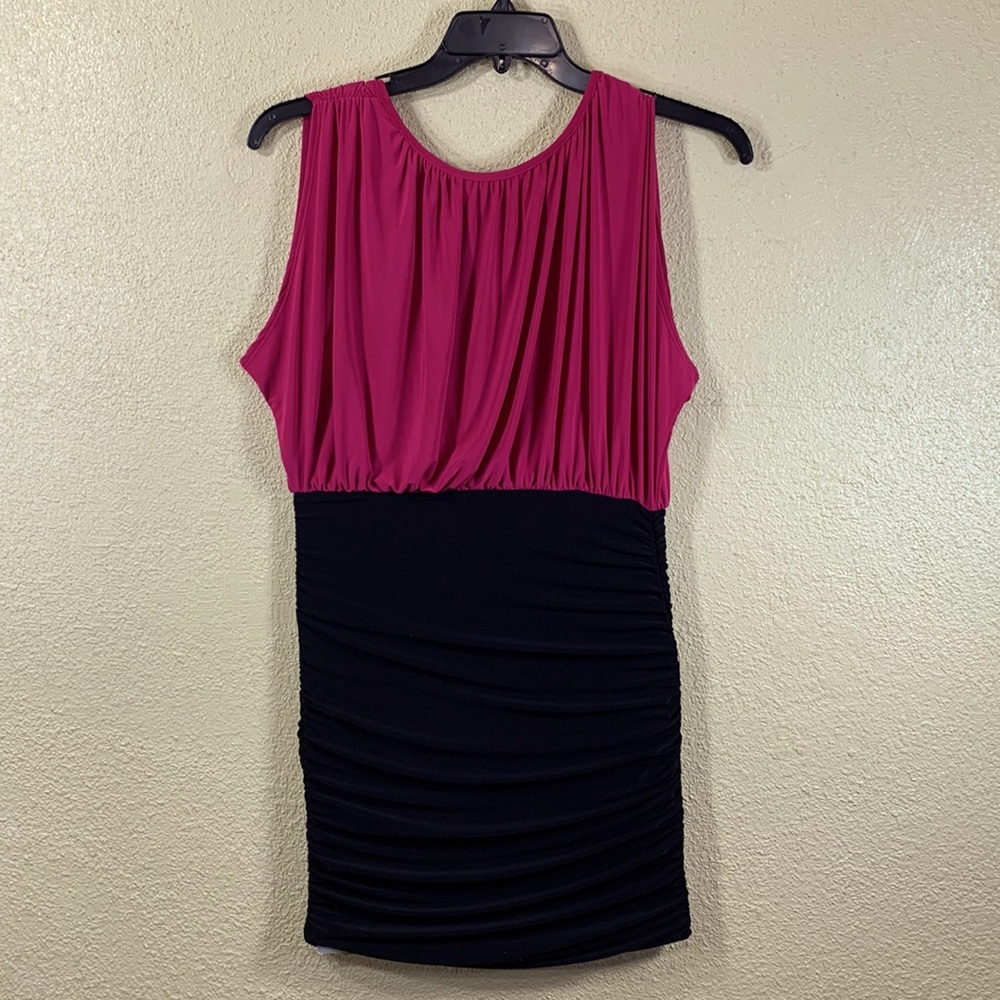 Body Central Pink & Black Dress L